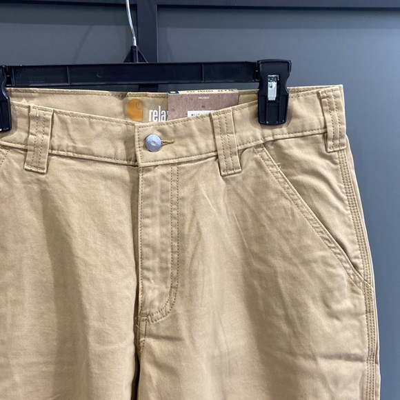 Carhartt Relaxed Fit Rugged Flex Rigby Khaki Dungaree 32x32. NWT! - Picture 3 of 9